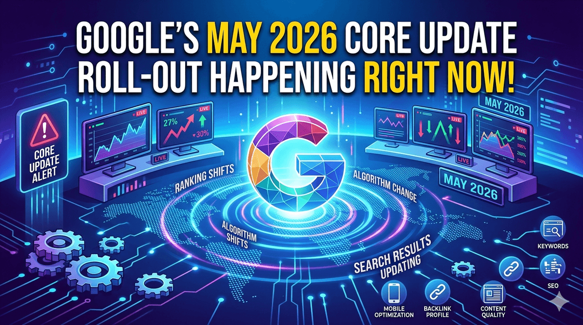 Google’s May 2026 Core Update Roll-out Happening Right Now!