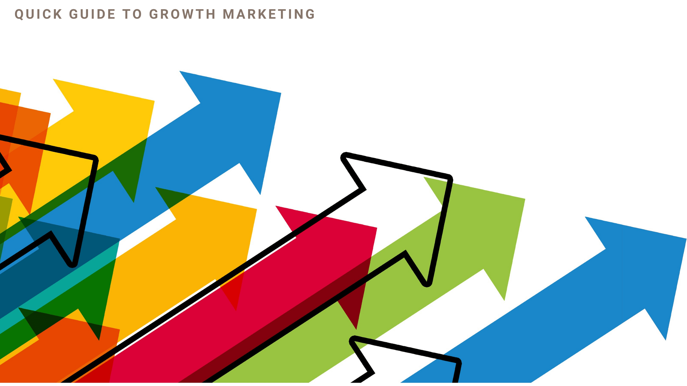 Growth marketing arrows going up